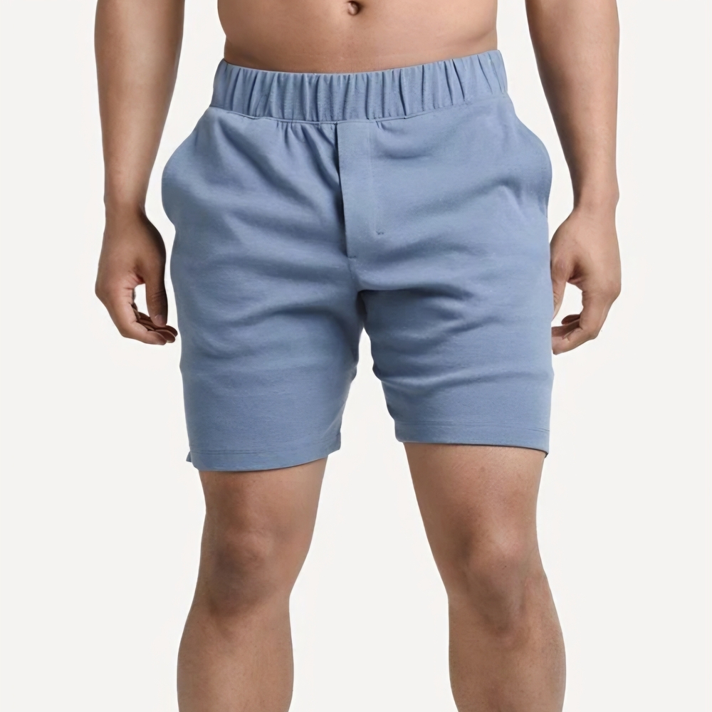 Men's Active Puremeso Lounge Short- Blue. Normal Brand
